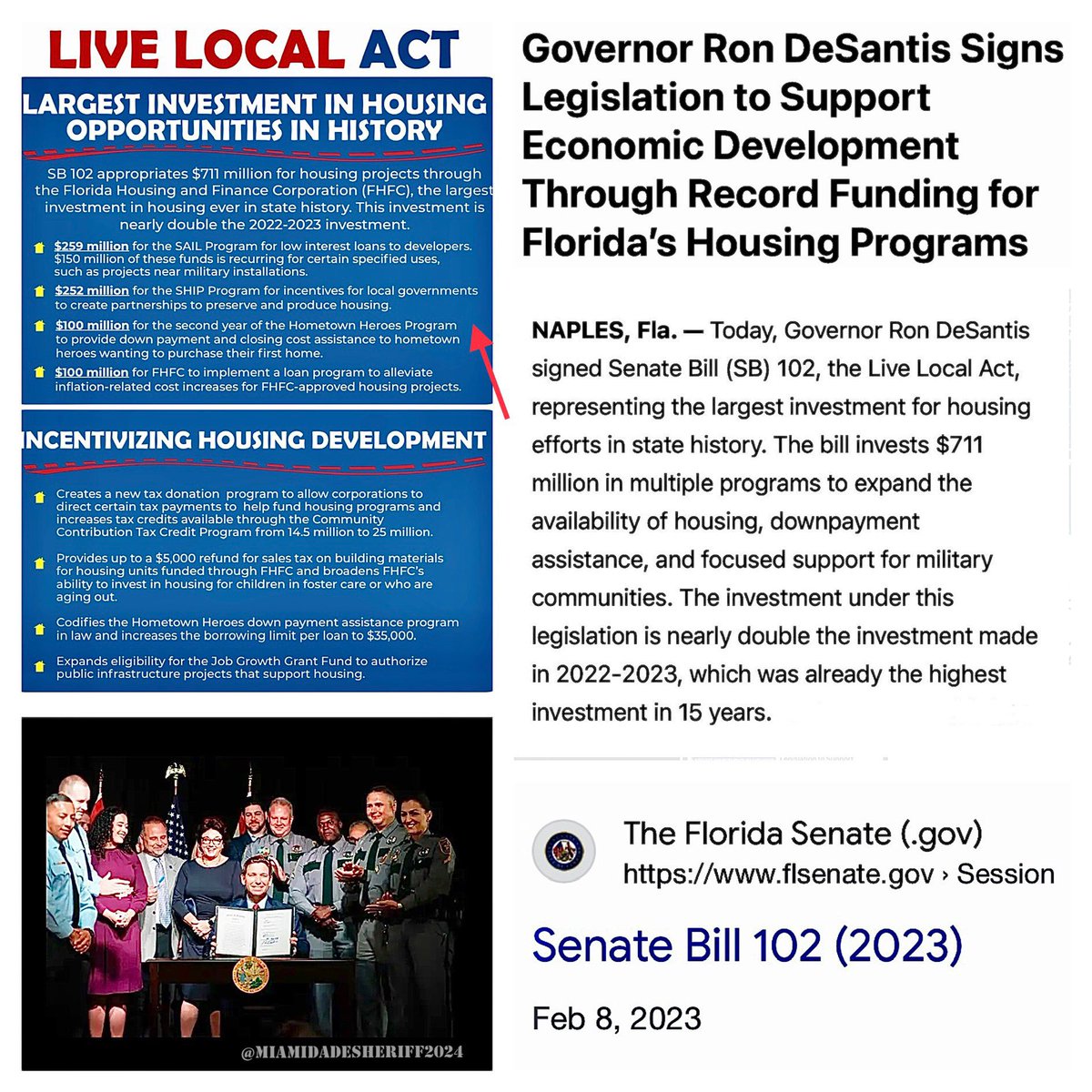 flgov.com/2023/03/29/gov… #SB102 #LEGISLATION #AFFORDABLEHOUSINGFLORIDA #DESANTIS #GOVERNORDESANTIS #RONDESANTIS #GOVERNORRONDESANTIS #HOMETOWNHEROES #NEWPROGRAM #1STRESPONDERS #loansigningagent #loansigningsystem #loansigning #mortgagesolutions #mortgageservices #HOUSINGMIAMI