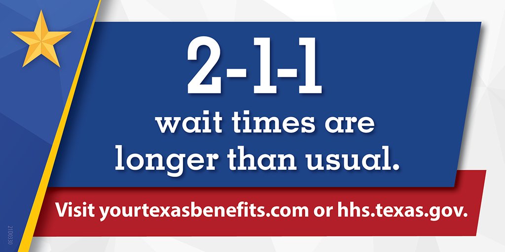 Texas HHSC on Twitter "211 is operational and callers are getting through as we continue to