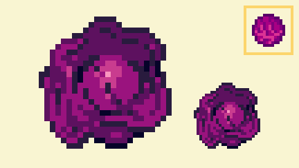 「red cabbage from stardew valley! my firs」|Luxのイラスト