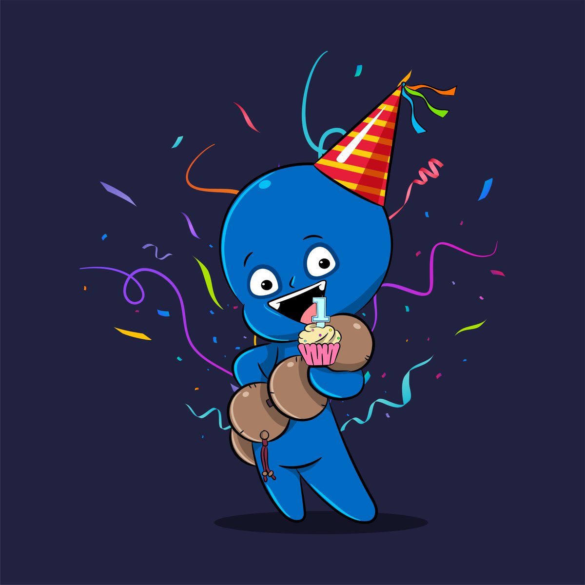 Happy Birthday Beanz 1⃣🎂🫘⛩️ 🥹- @BEANZOfficial @Azuki @AzukiAlphaBeans 

#azukibeanz