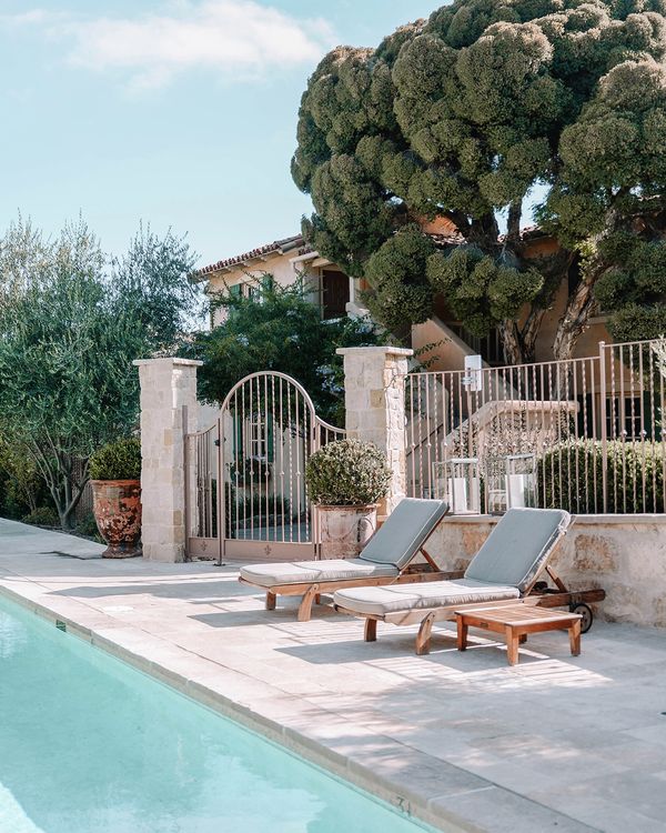 We're saving a relaxation spot for you. 🌿 After a full morning of hiking and fitness classes at Cal-a-Vie, soak up some sunshine on the pool deck before your next spa treatment. #calavie #calaviehealthspa #luxurytravel #spagetaway