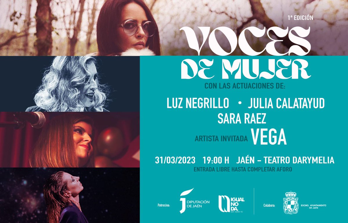 SARA RÁEZ (@sararaez) on Twitter photo Mañana estaré tocando en #vocesdemujer con ellas ❤️ <a href="/JuliaCalatayud/">Julia Calatayud</a> <a href="/VEGAOFICIAL/">Vega</a> <a href="/LuzNegrillo/">Mariluz Negrillo</a> Mañana estaré tocando en #vocesdemujer con ellas ❤️ <a href="/JuliaCalatayud/">Julia Calatayud</a> <a href="/VEGAOFICIAL/">Vega</a> <a href="/LuzNegrillo/">Mariluz Negrillo</a>