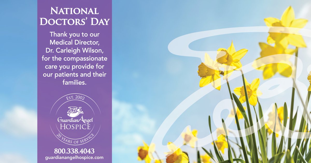 GAHospice's tweet photo. Happy #DoctorsDay to our Medical Director, Dr. Carleigh Wilson! Thank you for your unwavering commitment to caring for our patients &amp; their families. Our appreciation for your expertise, compassion &amp; dedication goes beyond words. 
#Hospice #GuardianAngelHospice #Hospicephysician https://t.co/S2gvzhPqLQ