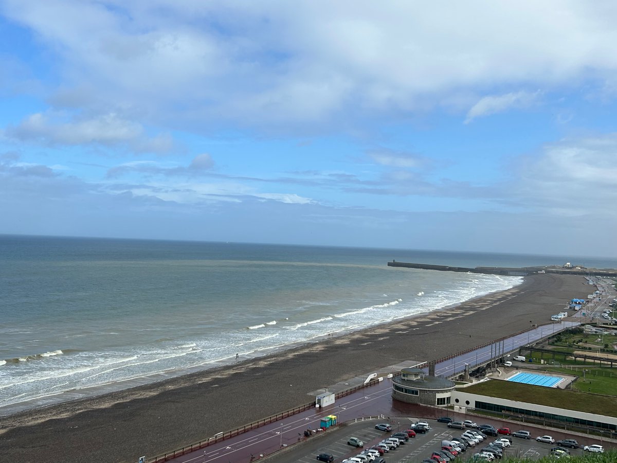 MrLargeRundle's tweet photo. Day 8. After a long travel day we made it Normandy coast to check out the Caen Memorial Museum (sorry no snaps). But first, a beautiful and impactful stop in Dieppe #rockiesineurope https://t.co/McFqg9gXIv