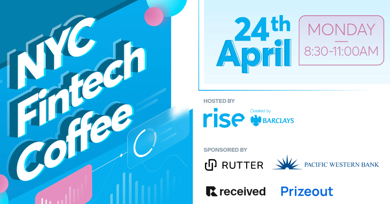 RutterAPI's tweet photo. ☕️ Rutter is co-hosting a coffee event with @Barclays, @BankPacWest, @received_ai, and other companies in NYC at the beginning of NY Fintech Week.

🤝 Join us, get free coffee, and meet other fintech professionals in the city!