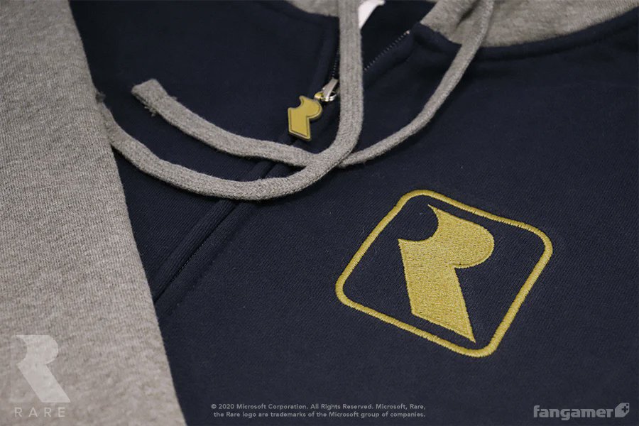 The Rareware varsity hoodie is back in stock! Pick it up, along