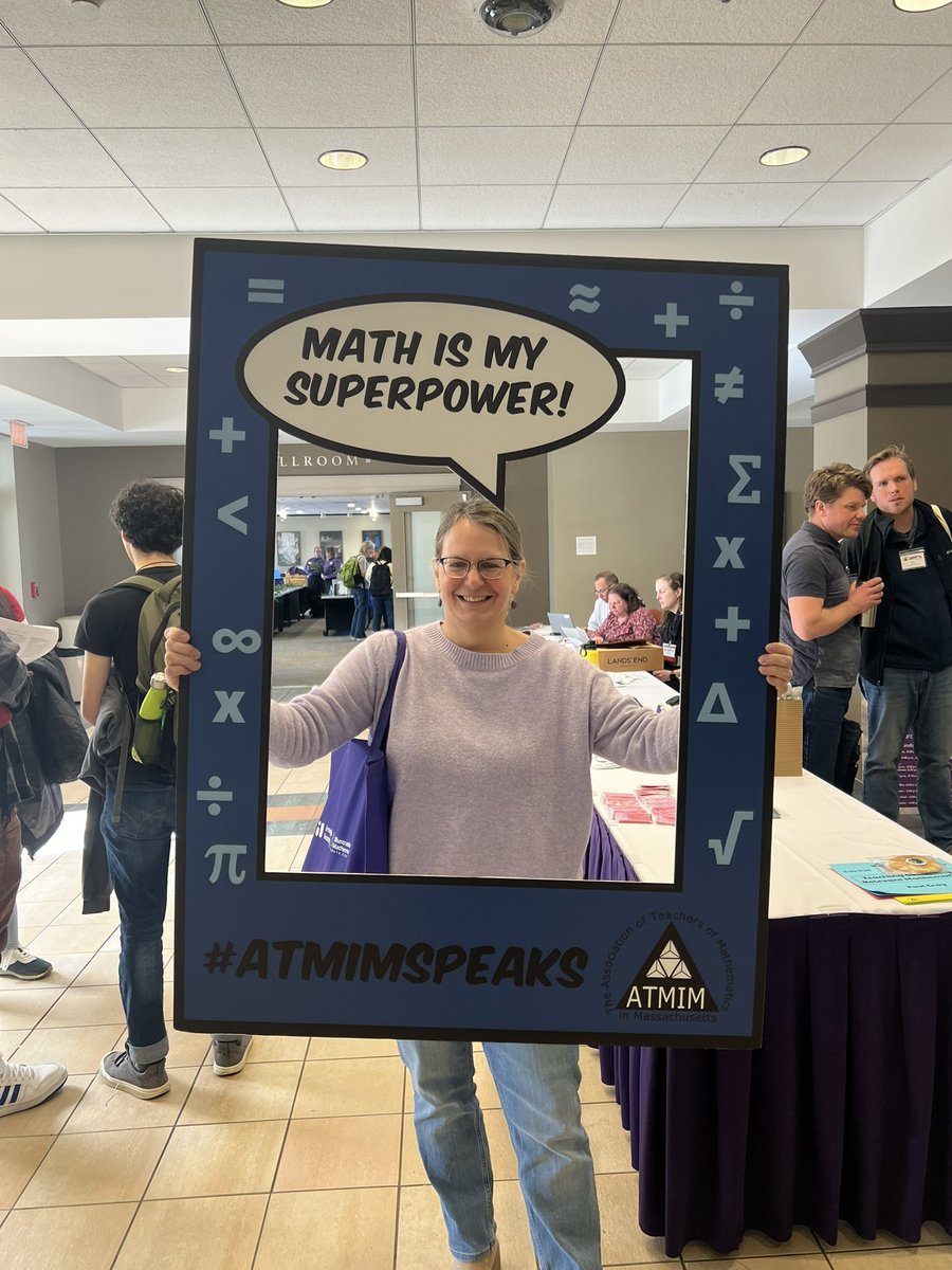 Never a dull moment when you’re talking about math all day with your fellow math coach. #ATMIMspeaks