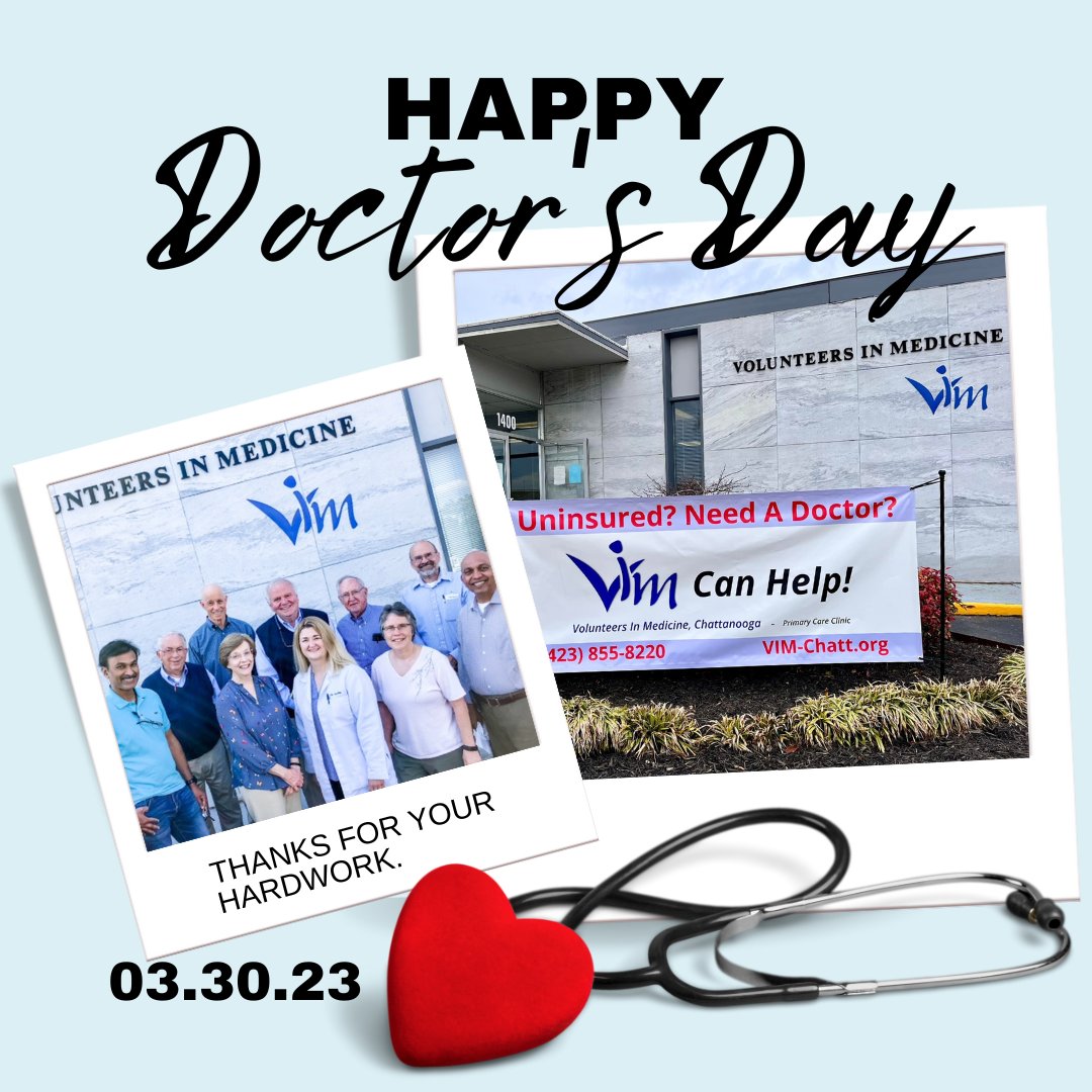 vimchatt's tweet image. We love all our volunteer physicians... you are the heart and soul of VIM's health mission and the impact you make through servant leadership for the uninsured, low-income patients we serve. Happy Doctor's Day 2023!!!