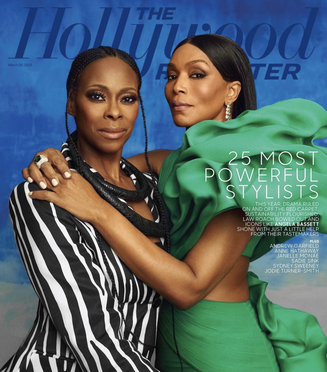 mefeater's tweet photo. Angela Bassett and her stylist Jennifer Austin on the cover of The Hollywood Reporter 

📸: @obidinzeribe https://t.co/RxoGJYjtzn