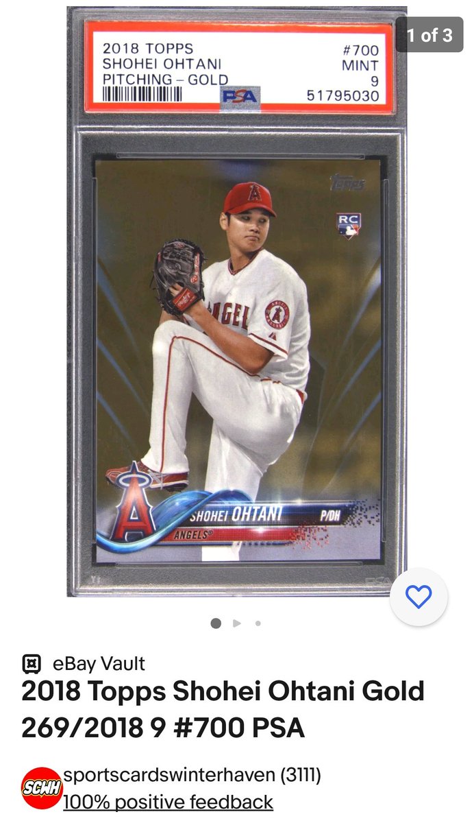 On @eBay in the #ebayvault ready to transfer ! Make a offer these are super condition sensitive Golds/2018 #ohtani #angels #baseball #OpeningDay 
ebay.com/itm/1956876080…