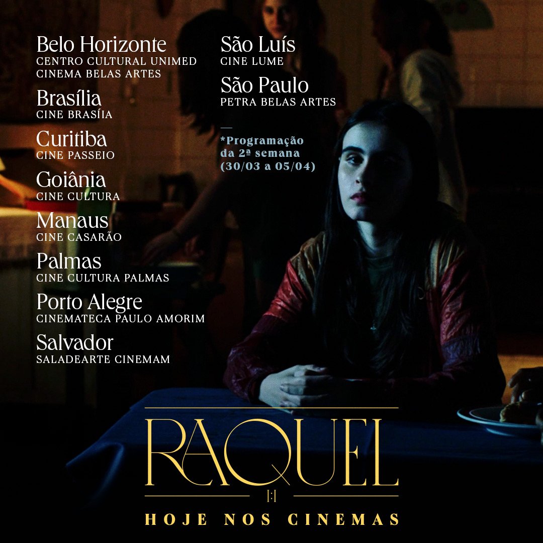 RAQUEL 1:1 segue em cartaz nos cinemas nacionais!

Prestigie nas telonas esse envolvente suspense religioso dirigido por Mariana Bastos e estrelado por Valentina Herszage. 

Ingressos em: movieid.com/raquel1:1 ✝️ #valorizeocinemabrasileiro