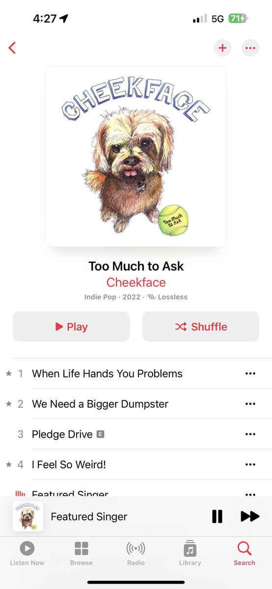 on a cheekface kick