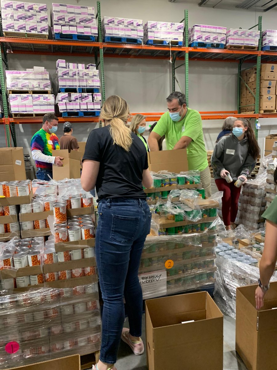The Bobbitt Team spent the afternoon volunteering at the Food Bank of Central & Eastern NC. We assembled 775 care packages for senior citizens throughout the community, equivalent to 21,875 meals! #NoOneGoesHungry