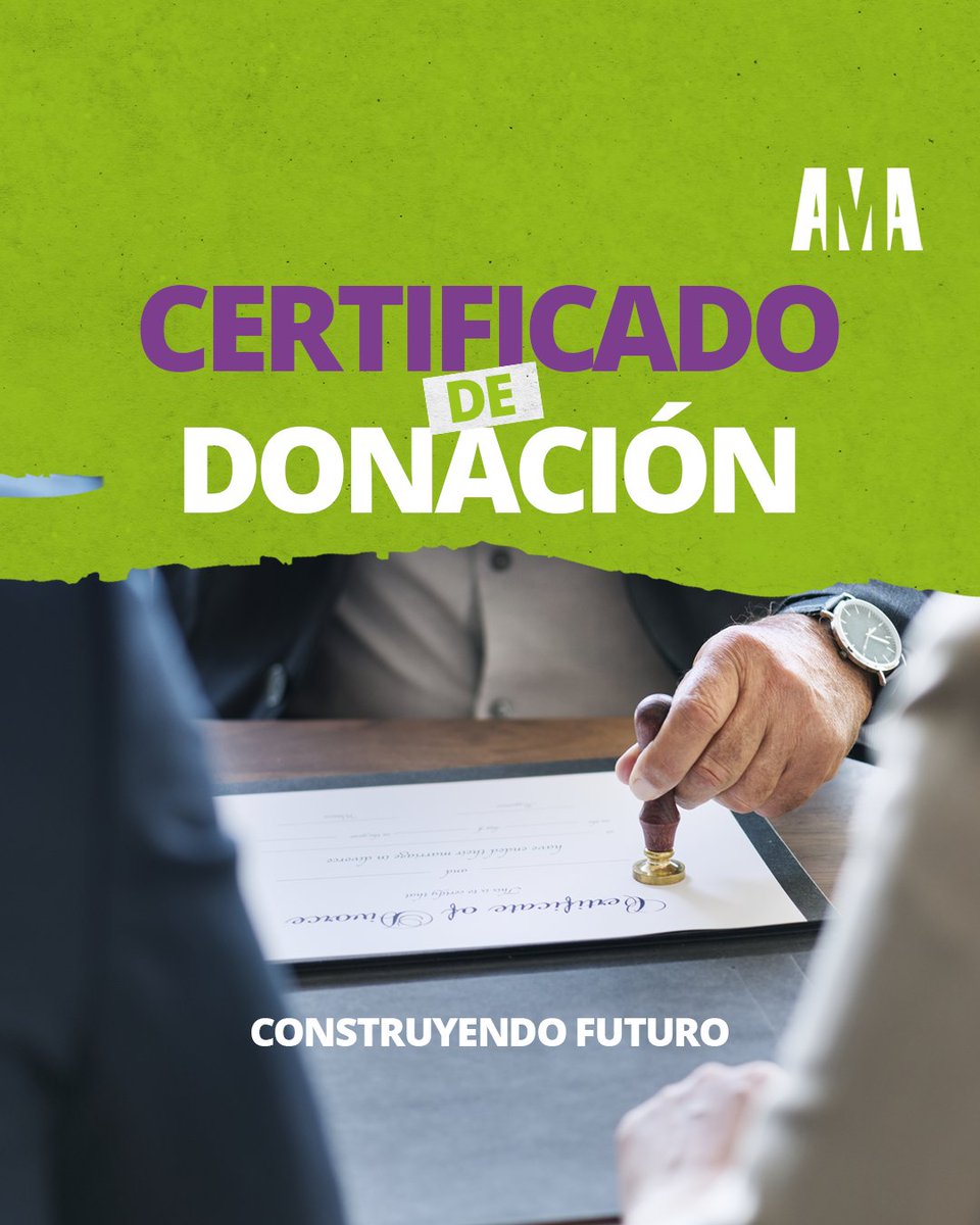 ¡CAMBIEMOS VIDAS! 🫶

En #AmaPerú emitimos certificados de donación a las empresas o personas que contribuyen ya sea monetariamente, con bienes muebles o inmuebles

Este documento acredita la donación realizada y te servirá para deducir impuestos ante SUNAT