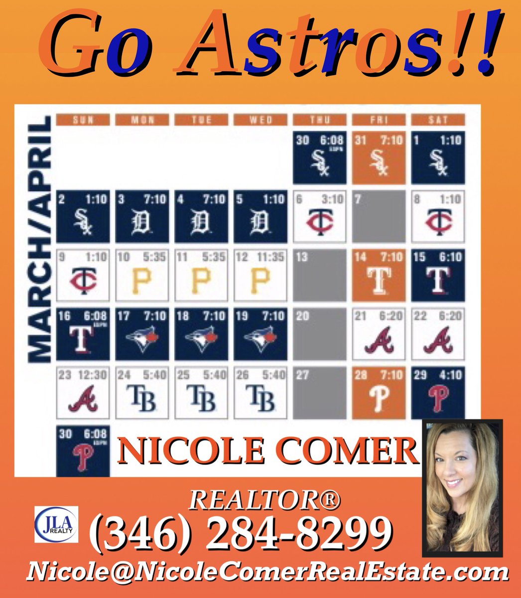 NicoleComerHome's tweet photo. #AstrosGameDay ⚾️💙🧡
#houston #houstontx #houstontexas #springtx #Astros #houstonastros #springtexas #springtexashomes #thewoodlands #thewoodlandstx #thewoodlandstexas #conroe #tomball #tomballtx #nicolecomerrealestate #nicolecomerrealtor #RT https://t.co/KH4OOiMHqD