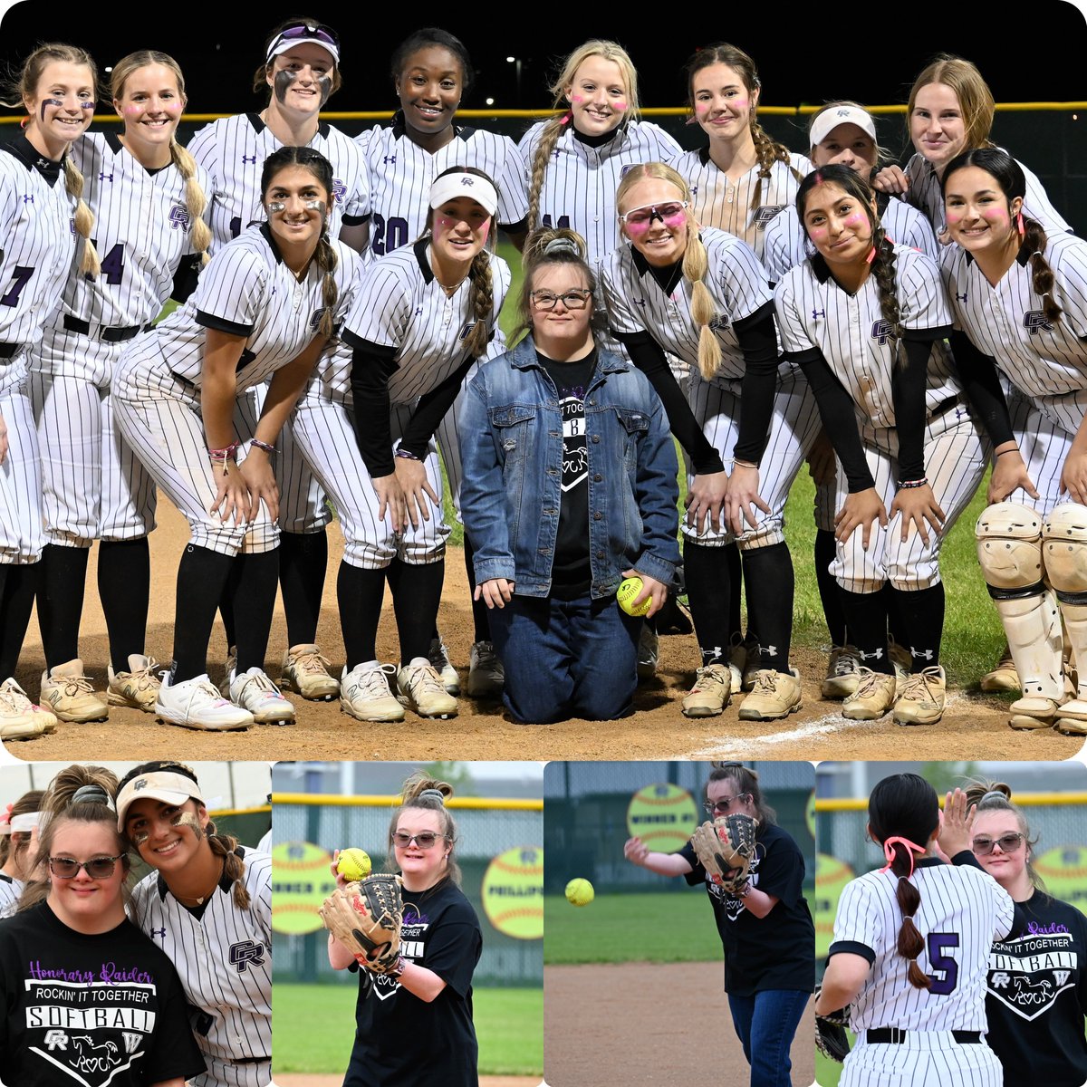 On Tuesday, Westwood and Cedar Ridge had a charity fundraiser for Rock Ride.  They are a therapy horseback riding facility supporting our community.  Our special guest, Faith, threw out the first pitch!    We loved having her and being part of this special event.  <a href="/LadyRaiderAth/">Lady Raider Athletics</a>