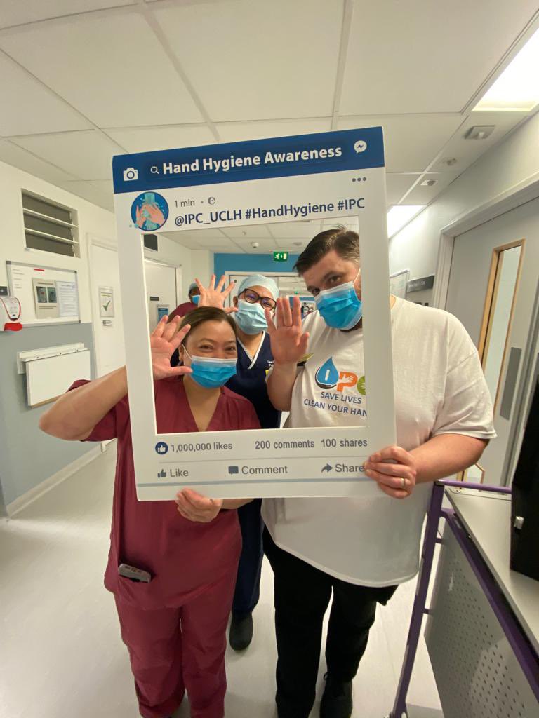 ipc_uclh's tweet photo. The theatre team @uclh is on a mission to stop the spread of infection. 🚫🦠 🙌🏽😎 #CleanHandsSaveLives #ScrubTeam #InfectionPrevention #OneTeam💙 https://t.co/jbA6iUY1Xm