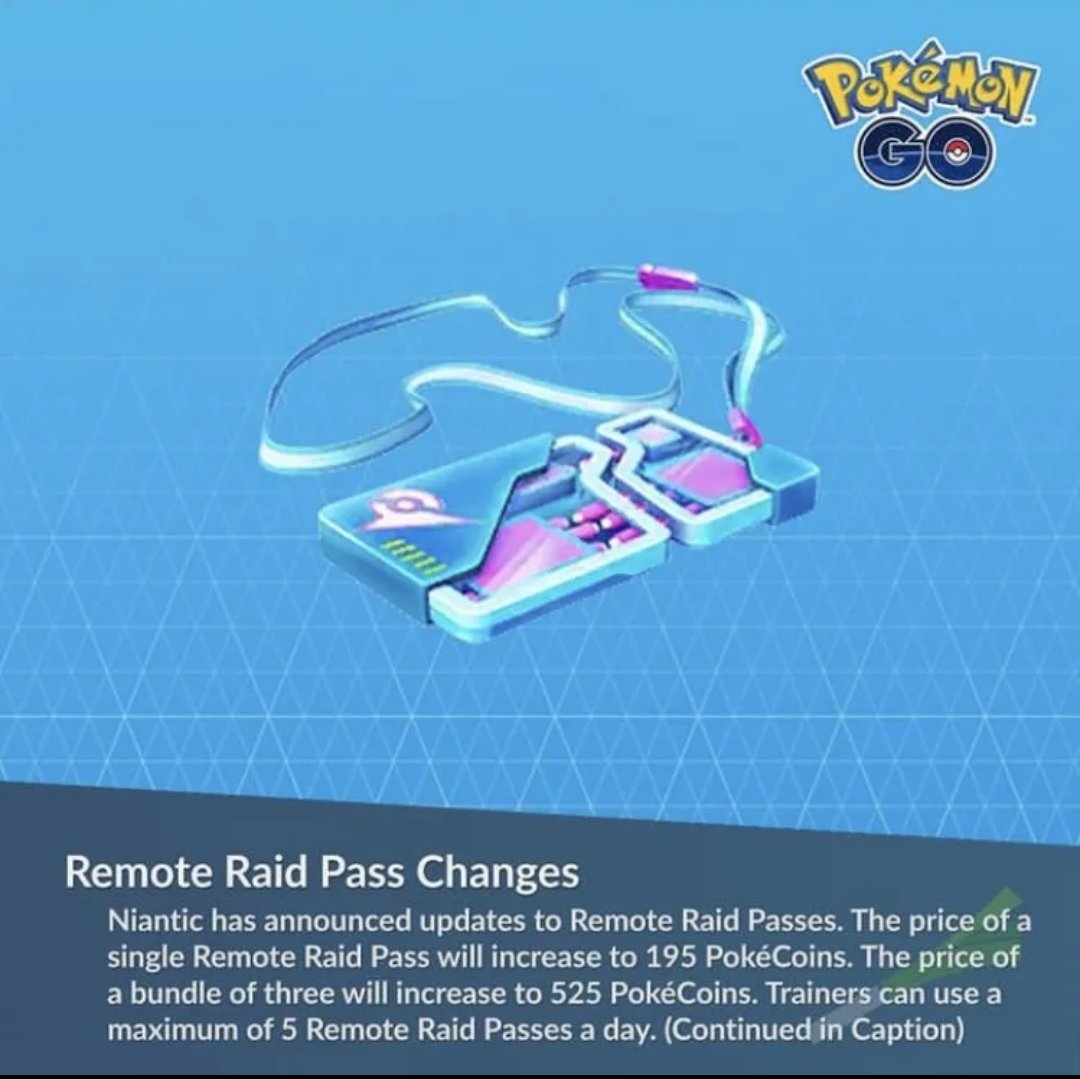 They just killed Remote Raid Passes. #Niantic #PokemonGO #RemoteRaidPass #HearUsNiantic