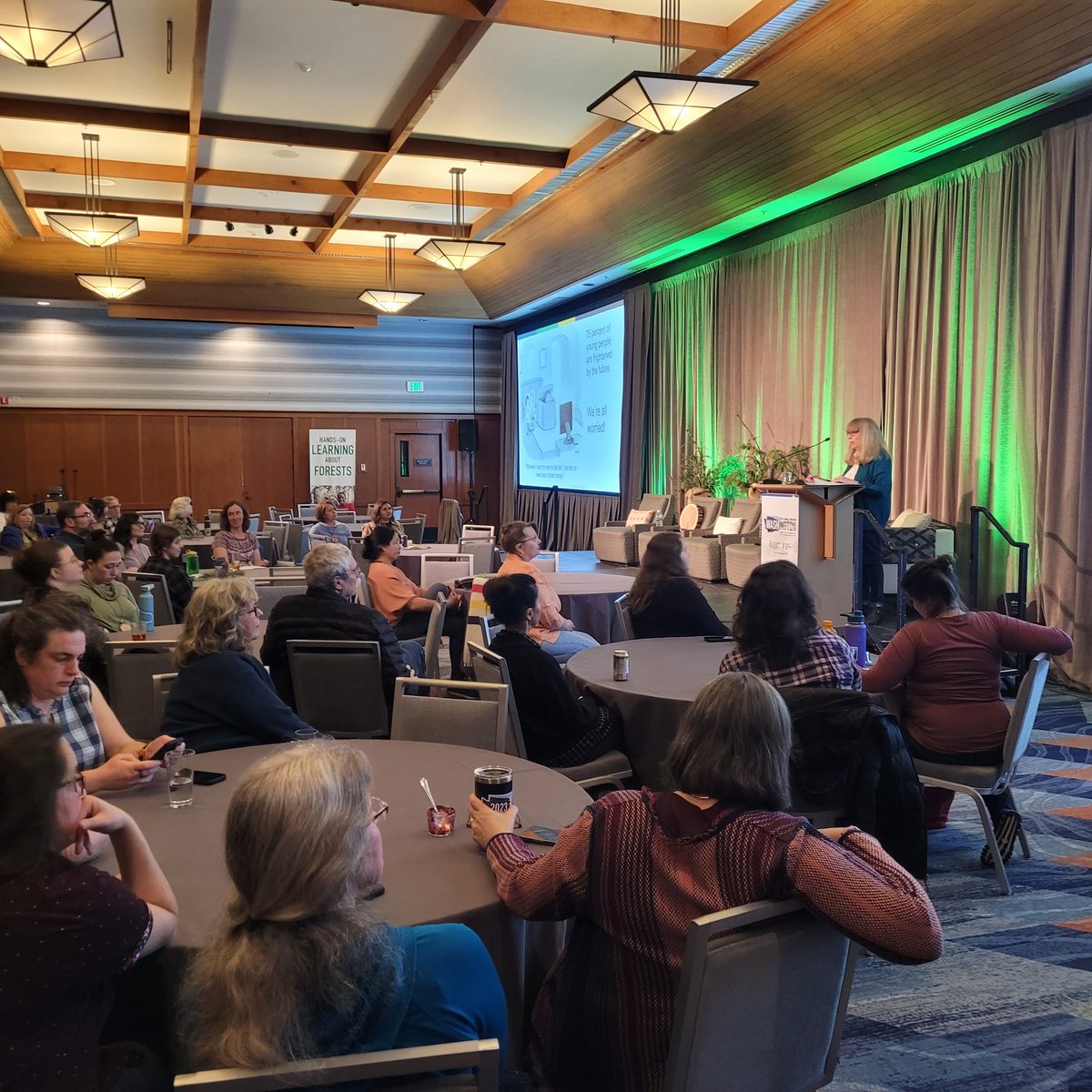 JesseKak's tweet photo. Thak you to Judy from @TheNAAEE for joining us at the #PLTConf and sharing with us the research findings around the future of climate change education @PLT https://t.co/Sbezsx4Msc