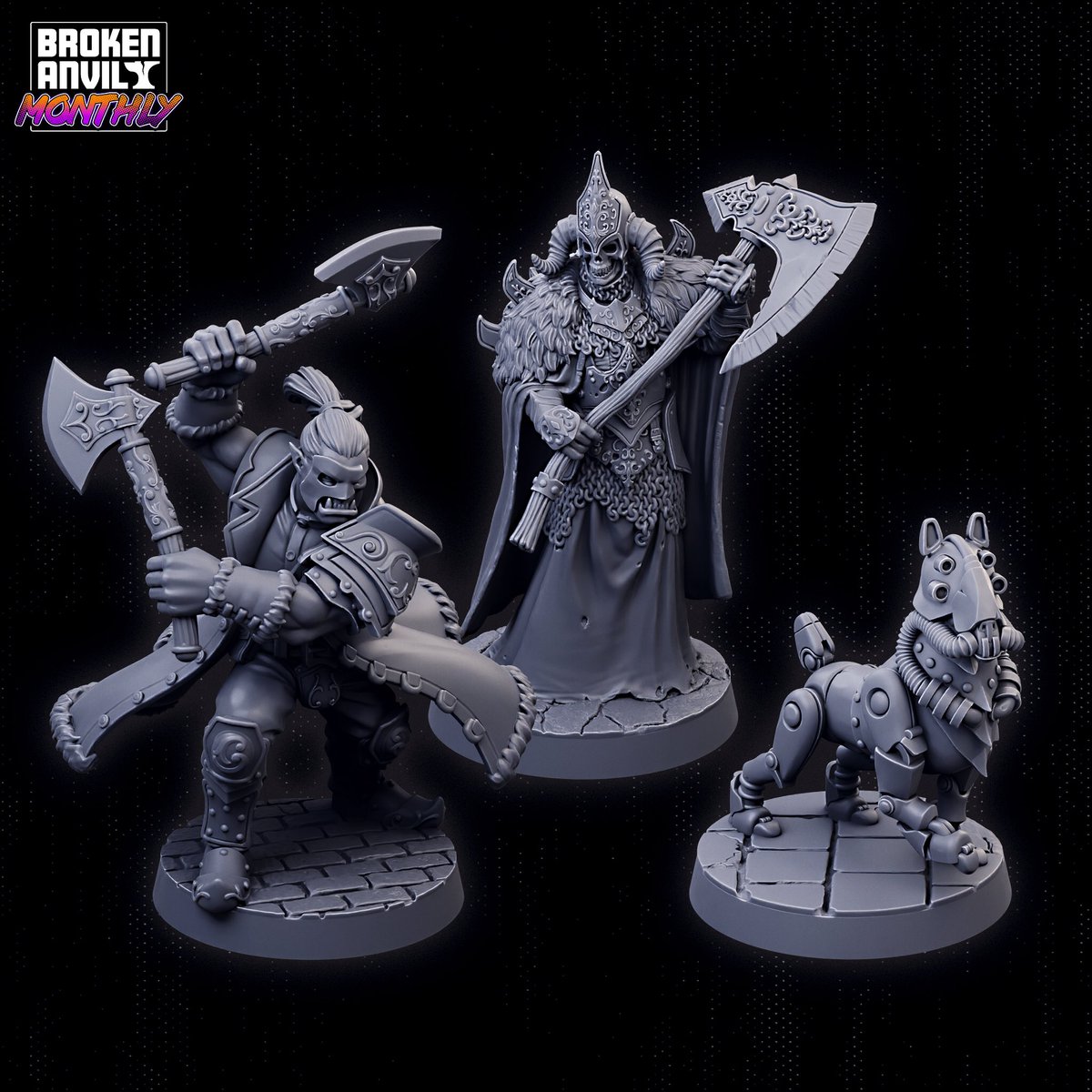 Here’s a peek at April’s models 👉 soon available thru our Patreon! patreon.com/brokenanvil