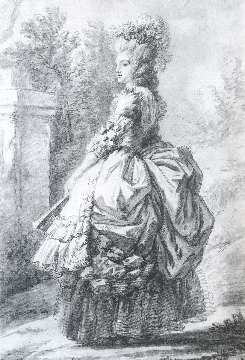 Marie Antoinette walking in a garden #elisabethvigeelebrun #rococo wikiart.org/en/louise-elis…