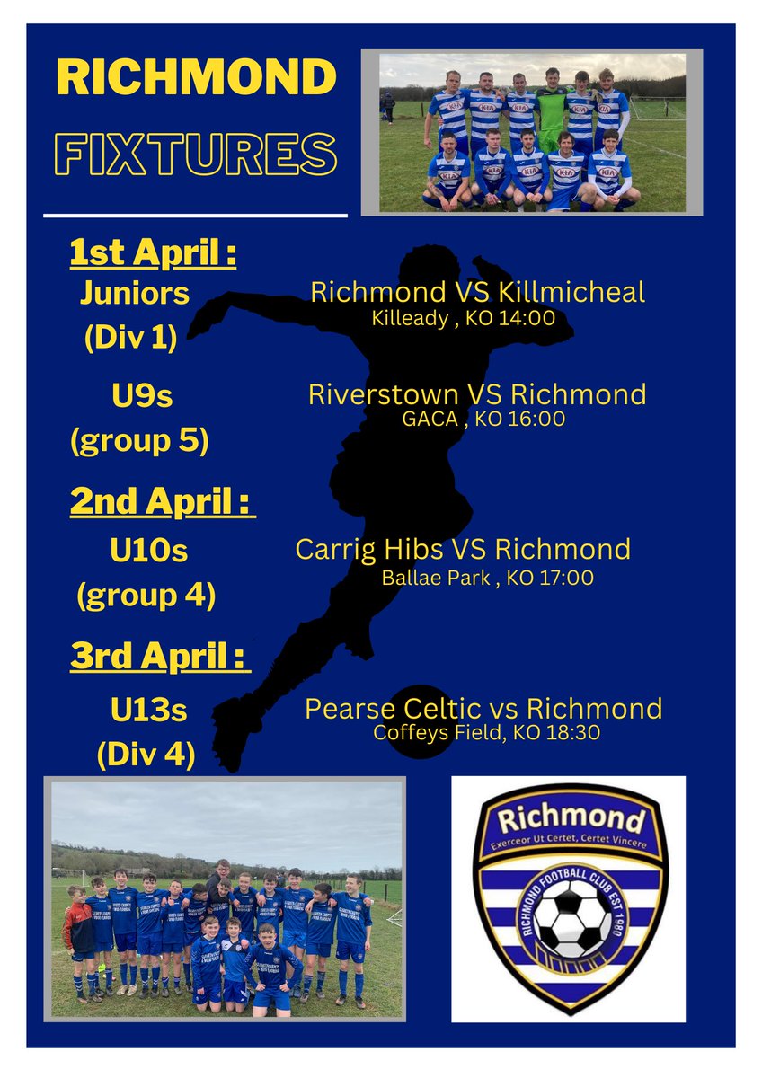 Big weekend of fixtures 💙💙