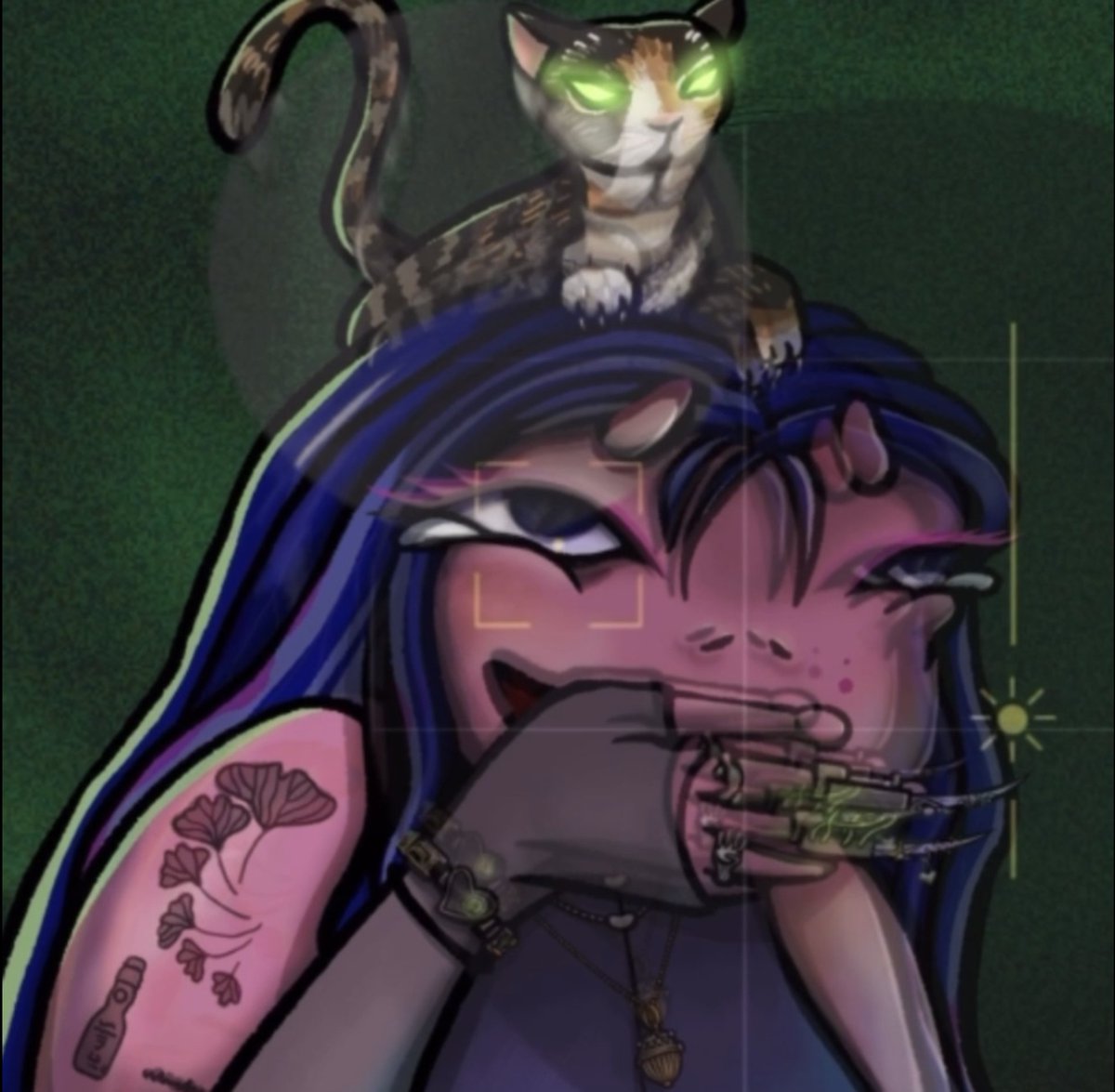 Ping has a cute cat...