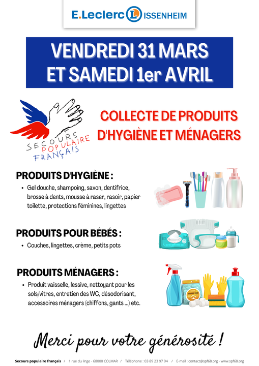 Secourspop68's tweet photo. Merci au magasin @Leclerc d' #Issenheim pour son accueil et merci par avance aux donateurs pour leur générosité. https://t.co/exDngtPVd4