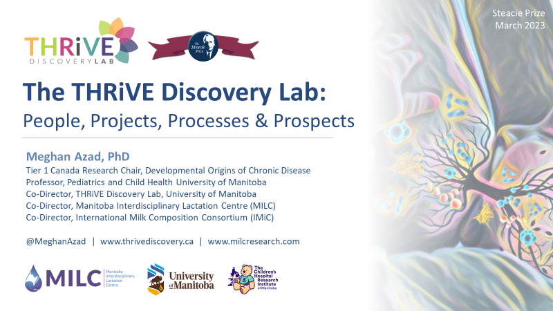 Super honoured to receive the Steacie Prize &amp; grateful to all my colleagues, friends and family who came out to celebrate!  Had lots of fun putting together this talk about our work in the #THRiVElab: