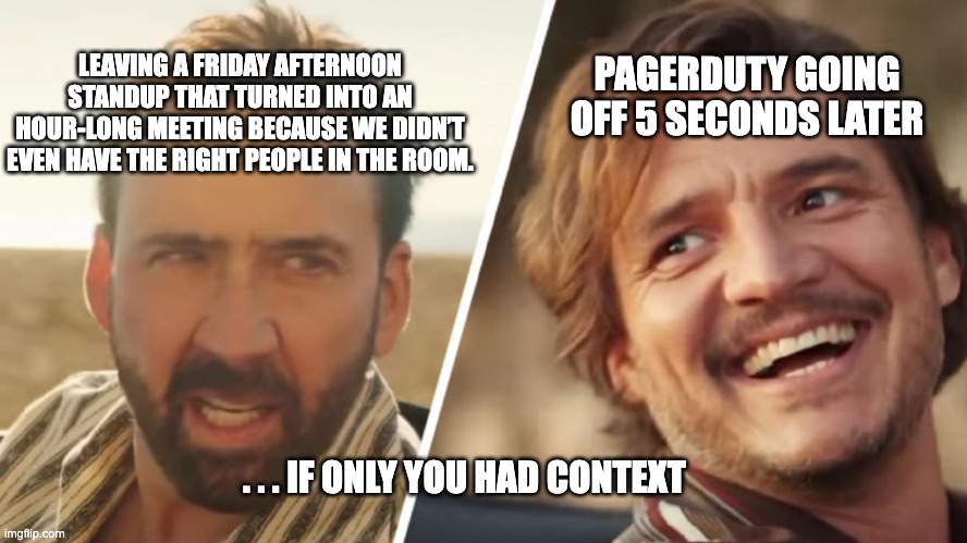 OpenContextInc's tweet image. Happy Friday Junior! 
In this scenario, there are probably more than a few things you wish you knew, but, most of all, you want to know who to go to for solution-critical information. If only you had... Context. #Opservations