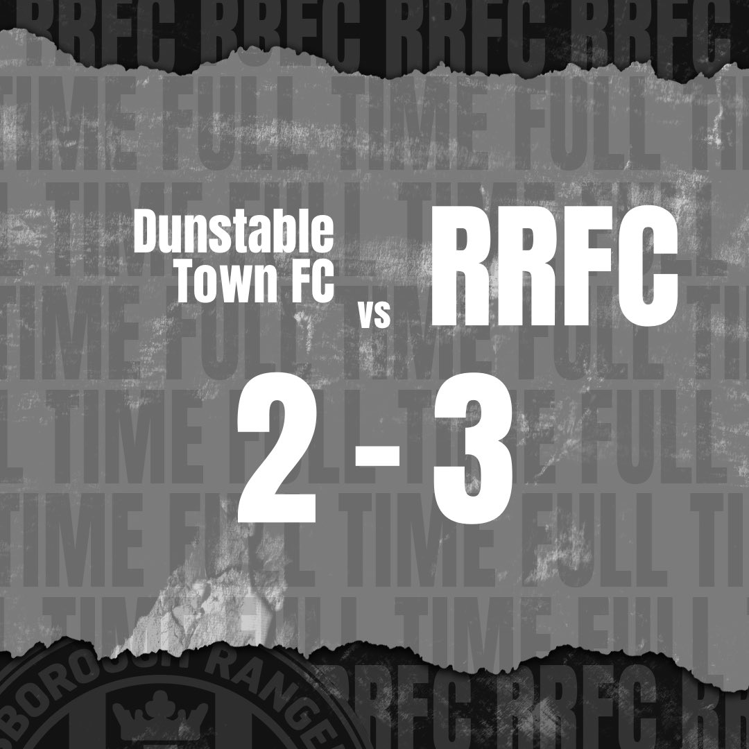 A big away win as ⁦<a href="/JoelRead90/">Joel Read</a>⁩ scores a late goal to give Rangers all 3pts after the home side equalized in the second half. 

And that man ⁦<a href="/asheryearwood16/">Ash</a>⁩ gets another brace🔥

A match that lived up to the hype.

⁦<a href="/DunstableTownFC/">Dunstable Town FC #tOWNtogether</a>⁩ 2
⁦<a href="/RRFC_1971/">Risborough Rangers FC</a>⁩ 3