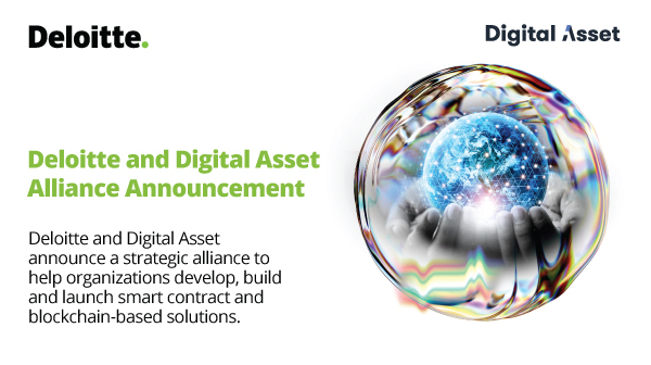 Leah_Pascarella's tweet photo. To bring legacy financial systems up to date and onto the #Blockchain, Deloitte has formed an alliance with @digitalasset that will help reinforce trust in #DigitalAssets and #SmartContracts. Learn more about it here: https://t.co/0BnmN3ZeQf https://t.co/YWOKtkPEGl