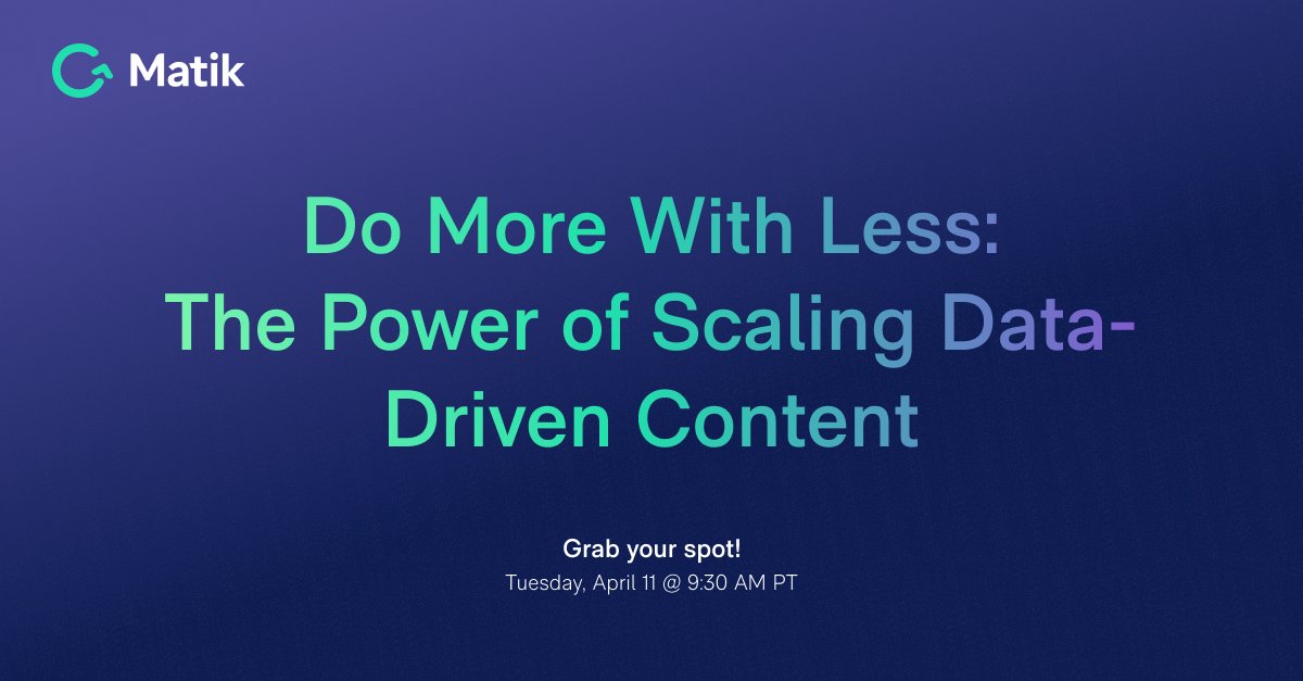 Join panelists from Asana, Hummingbird, and Zuora as they dive into how they have successfully scaled the data-driven content creation process while making life easier for their CS, data, and insight teams.

RSVP here ➡️ hubs.la/Q01JH-p70