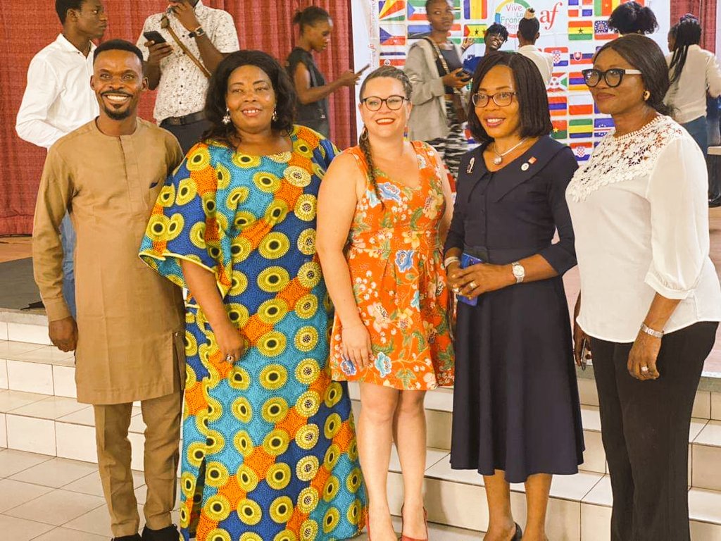 Yesterday, Teachers &amp; students from #PortHarcourt universities creatively presented their vision of Francophonie at Alliance Française Port Harcourt. Congrats to Feyi, the winner of "Dis-moi 10 mots de la Francophonie" competition. Thanks to all participants!