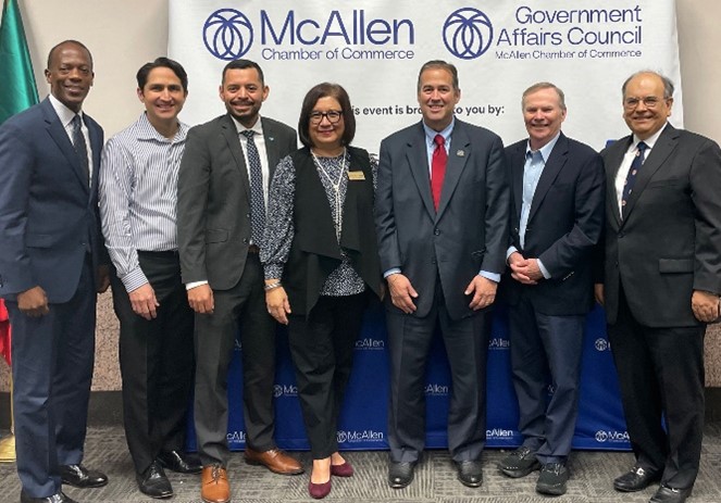 TrevinoTWCLabor's tweet photo. Conversations on growth and jobs in the Valley today. Sat down with @mcallencofc, @JoshMejiaTX, Dr. Fred Farias III and community leaders. My door is always open so we can continue our conversations.

#TXWorkforce #TXWorks #RGV https://t.co/kVccpDQF8z