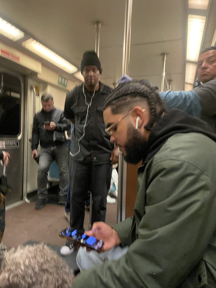 Not <a href="/Drake/">Drizzy</a> on the train 🤣🤣 #drake #