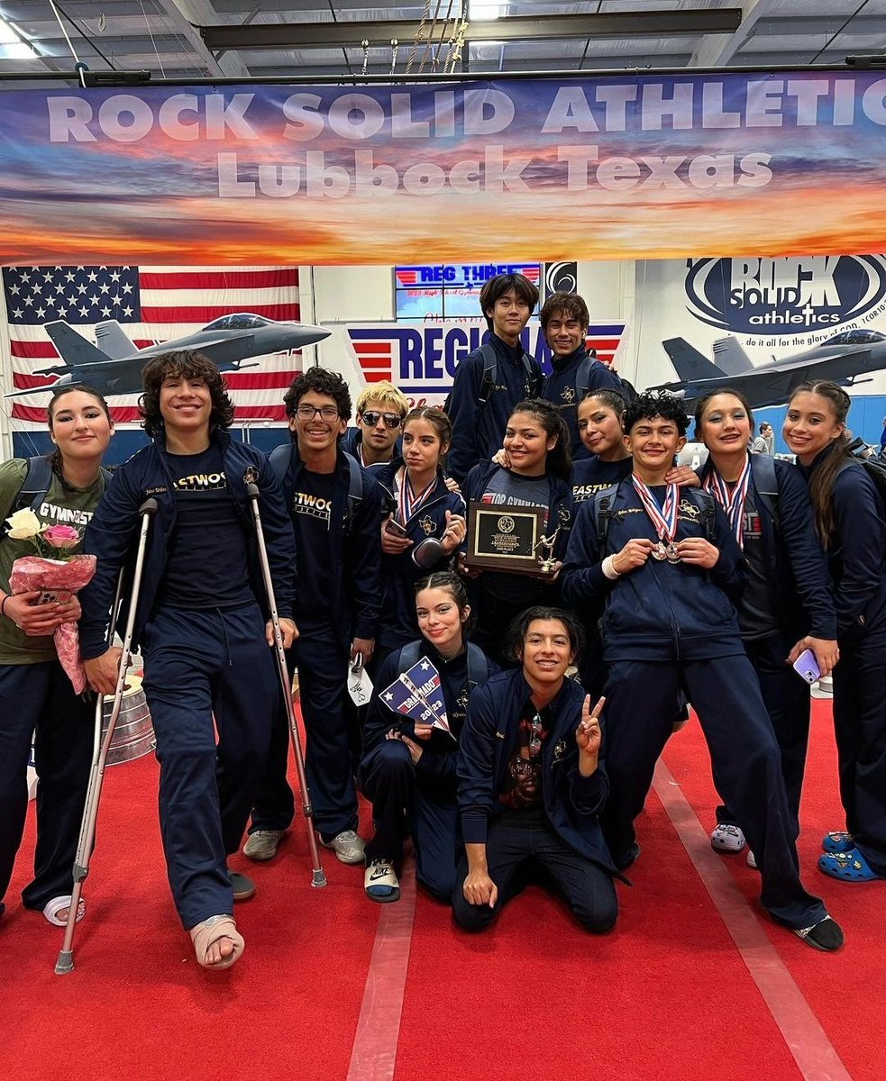 EHS_Gymnastics's tweet photo. We are STATE BOUND!!
Our Girls Team had a successful Regional Meet and placed 2nd behind a solid San Angelo team.
On our boys' side, Diego and Robert punched their ticket to state as All-Around Gymnasts!
#AC2W
#GoTroop๐๐
@EastwoodSports | @Fchavezeptimes
@Btorres_EHS https://t.co/UdPUtGvaEf