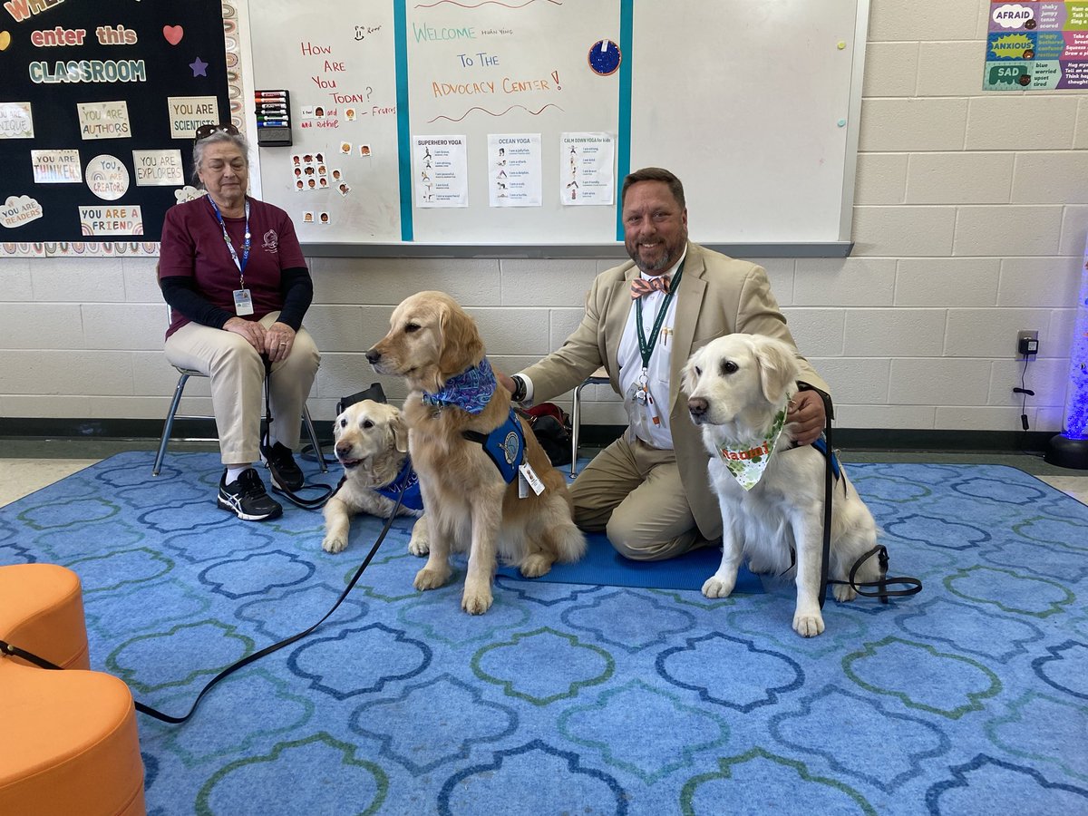 ⁦<a href="/lcckare9s/">LCC Kare-9 Ministry</a>⁩ ⁦<a href="/LCCK9Mercy/">Mercy Comfort Dog</a>⁩ for bringing comfort to ⁦<a href="/JGHornets/">JuliaGreenElementary</a>⁩ students and staff today