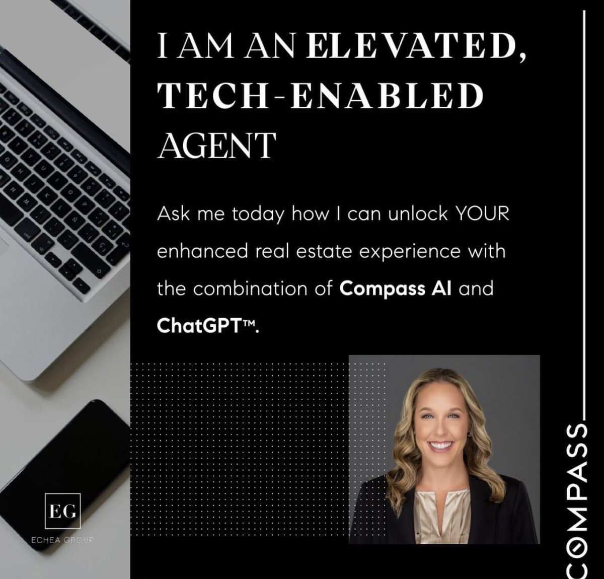 echearealty's tweet image. The Echea Group top priority is helping our client achieve their goals. With the help of ChatGPT, we can offer tailored advice and insights that make a real difference.
#technology #realestateandtechnology #compassagent #clientfocused