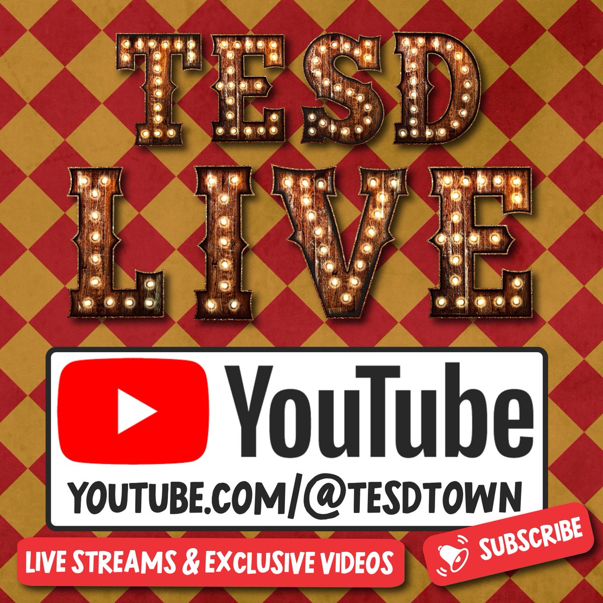 Tesdtown's tweet photo. Calling all ants!! Subscribe to @tesdtown on Youtube! Join us (Bry, Walt &amp; Q) tomorrow for our Youtube Live debut! It's sure to go off TESD style 😎 3/31 ~5pm EST Time subject to change, check back for updates. 🐜🎥 @sundayjeff @TellEmSteveDave  @BQQuinn https://t.co/N9BCO19KBq