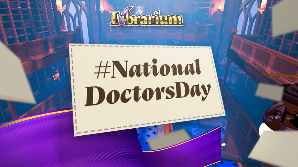 On #NationalDoctorsDay we want to thank all the ones who've studied and dedicated their lives to saving others. 
That's why we want to bring the most high-quality studying to #LibrariumVR so your notes can be much more than just something to memorize, but something to experience.
