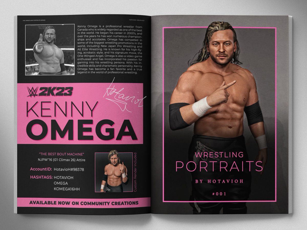 KENNY OMEGA (NJPW'16 - G1 Climax 26) is available now for download.

By @HotavioH [Re-Commissioned]

 ケニー・オメガがWWE2K23でダウンロード可能になりました。

Tags「タグ」: HOTAVIOH, OMEGA, KOMEGA16HH. 
 
@KennyOmegamanX  #NJPW #WWE2K23