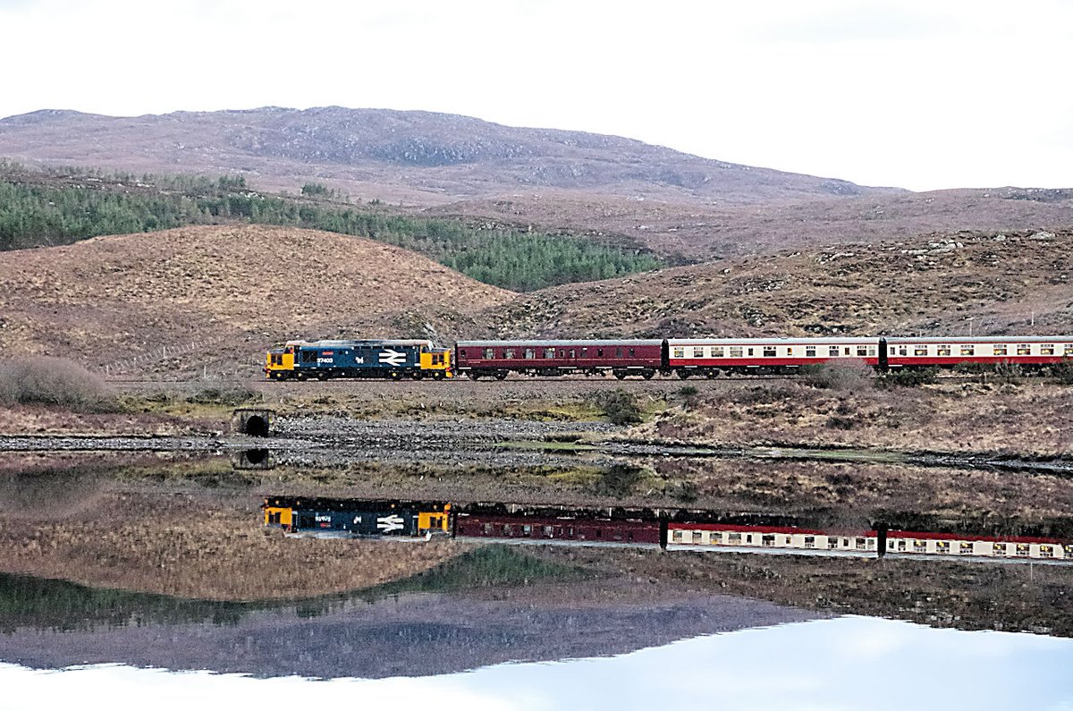 Out and about in the Highlands 4/4.  <a href="/GBRailfreight/">GB Railfreight</a> <a href="/BLSFixtures/">BLS Fixtures</a> and <a href="/SRPSDieselGroup/">SRPS Diesel Group</a> at Attadale, Achnasheen and Achanalt