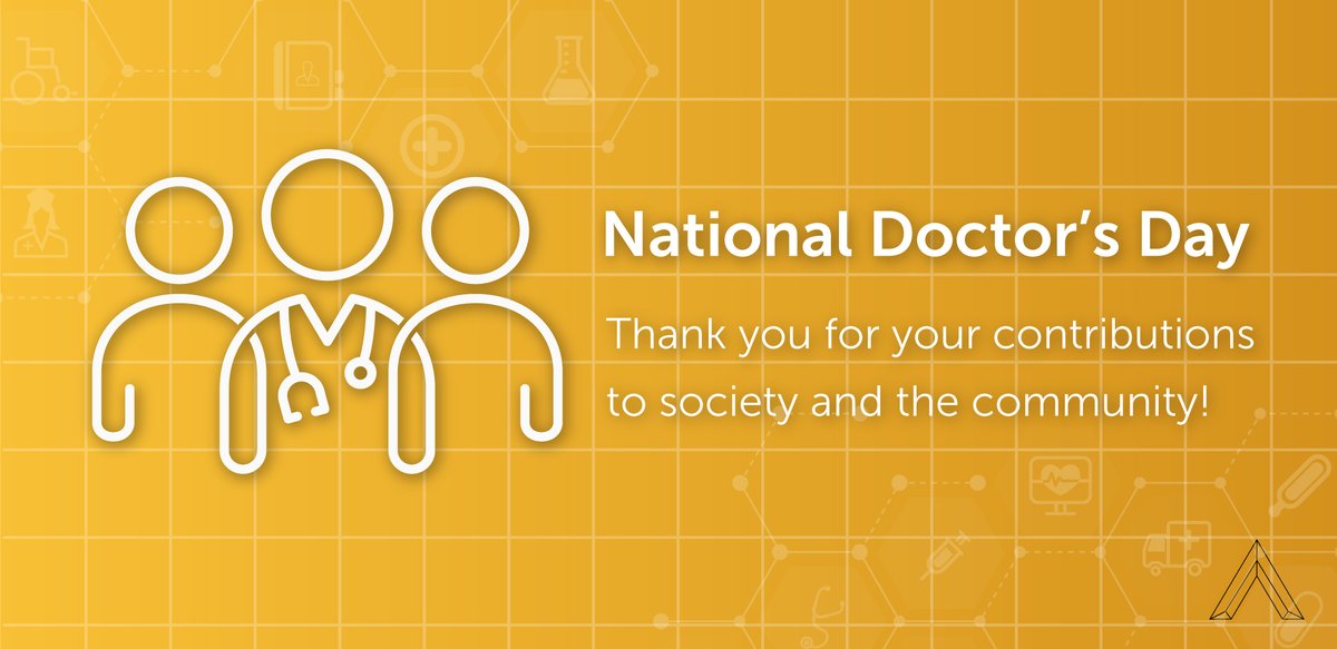 ArrayArch's tweet image. Today is National Doctor&apos;s Day, and we didn&apos;t want to miss this opportunity to say thank you! Facing a global pandemic and other huge challenges this past year, healthcare professionals have been vital to taking care of our nation and loved ones. Join us in expressing gratitude!