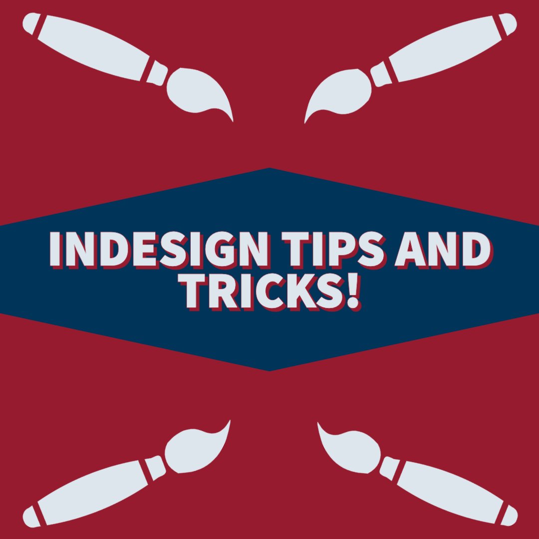 Interested in improving your Adobe InDesign skills? JSchool Tech has lots of tutorials on our website and our Labbies are happy to help with any InDesign projects!