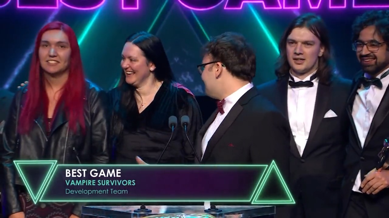 Vampire Survivors team in shock at Bafta Game Awards win - BBC News