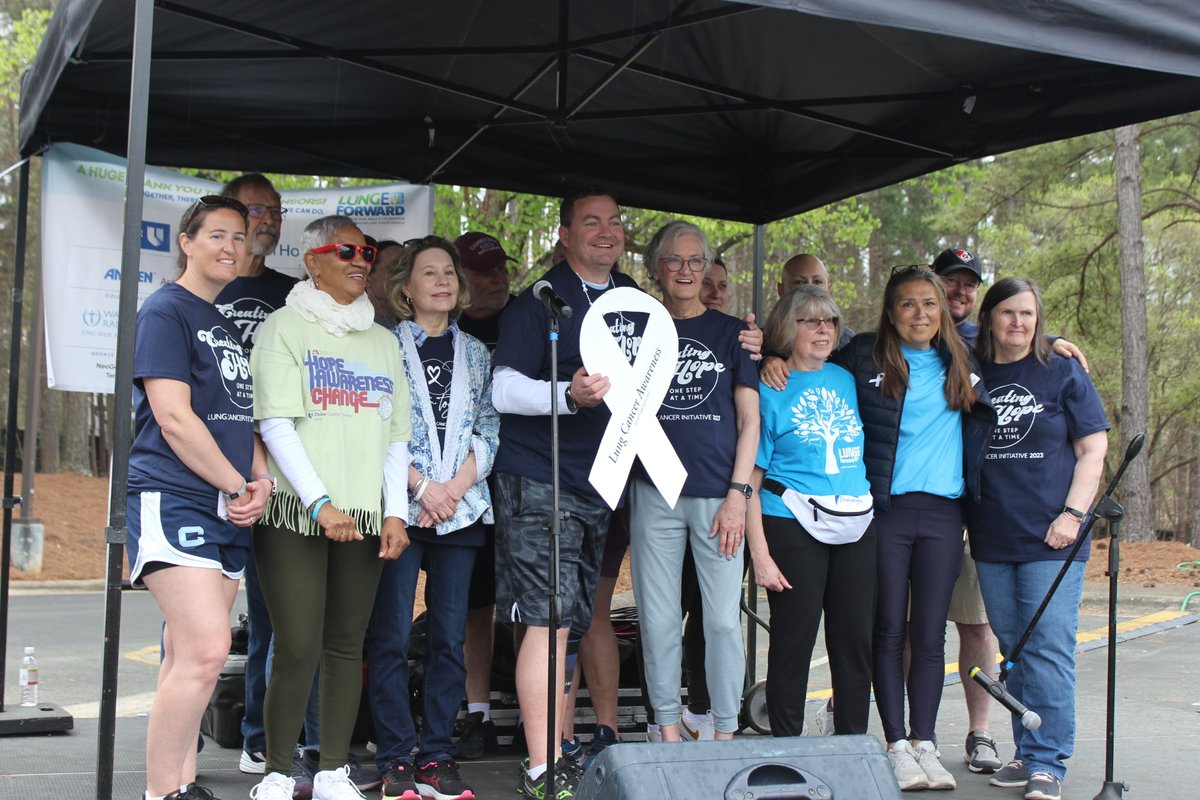 Thank you to everyone who participated in the Triangle LUNGe Forward this past weekend! With your support, we had over 460 registered participants and raised over $114,000 toward lung cancer research &amp; education. Check out some fun photos from the event! facebook.com/lungcancerinit…