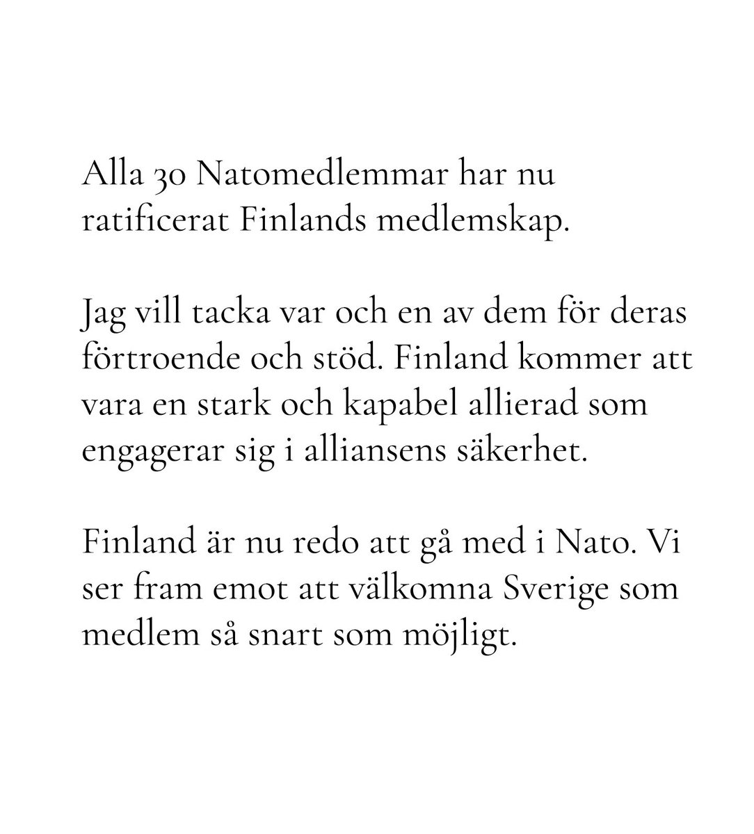 Sauli Niinistö (@niinisto) on Twitter photo 