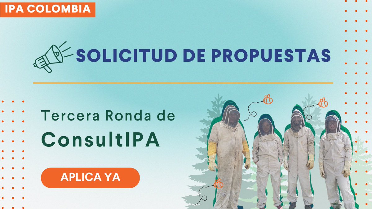 IPA_LAC's tweet photo. ¡Aún estás a tiempo! #ConsultIPA cierra su convocatoria el 3 de abril.
Si eres (o conoces) una organización sin ánimo de lucro y te interesa el monitoreo, evaluación y aprendizaje de programas, aplica o ayúdanos a compartir.
Conoce más acá https://t.co/wdUt5BFdfJ https://t.co/gVcAgqxT1N