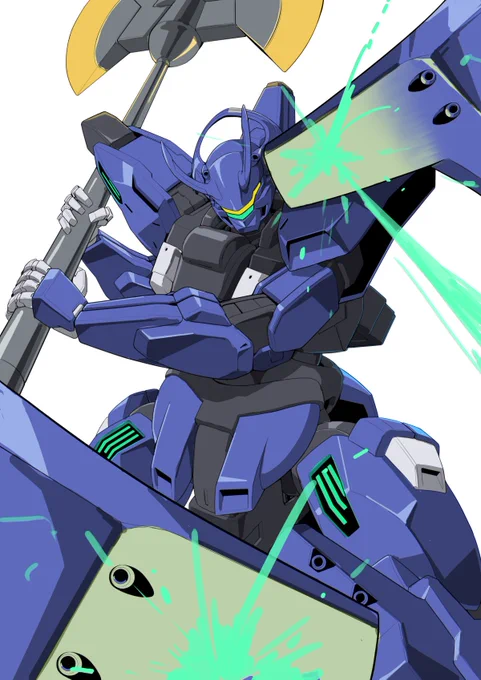 1.べたぬりから、ビームとかの輝きで光るところをオーバレイレイヤで描く。2.乗算レイヤで影の1つ目を描く。3. 1.以外のパーツ光るとことかオーバレイレイヤ2つ目で4.乗算レイヤ2つ目で影2を描く。おぉ、引き締まる。5.ここまで大雑把に塗ったのを明日の自分が整頓する。 